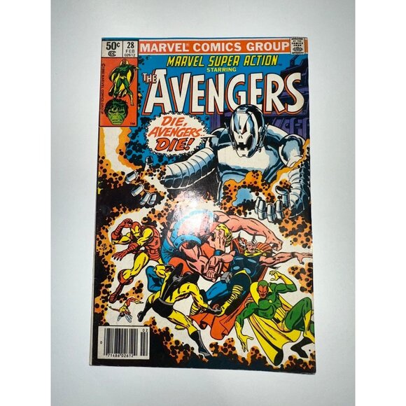 Marvel Comics Group THE AVENGERS Super Action #28 (Marvel Comics 1980) Ultron - Picture 1 of 6